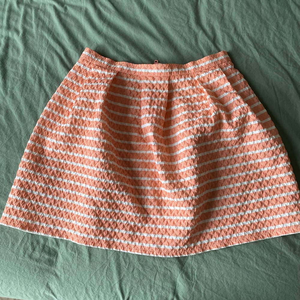 Pinkish/Orange Striped Skirt